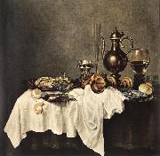 HEDA, Willem Claesz. Breakfast of Crab  sdg oil